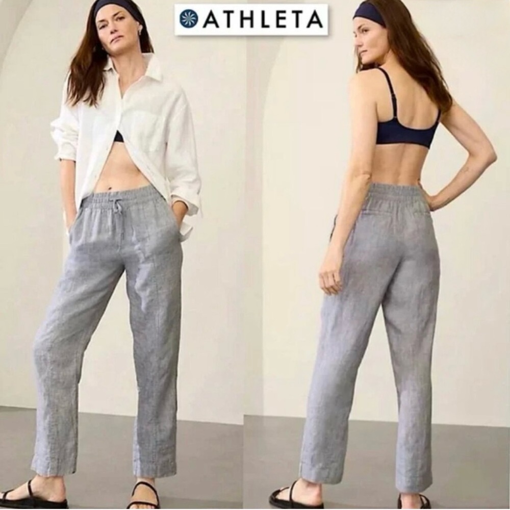 Athleta Light Gray Relaxed Pants